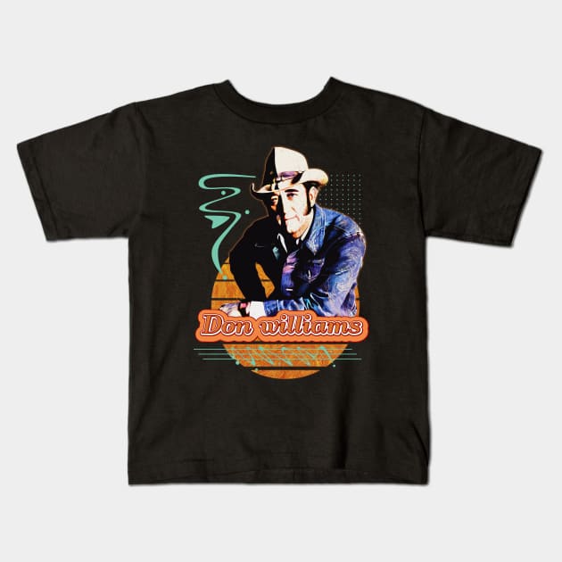 Don williams \\ Retro Art Kids T-Shirt by Nana On Here